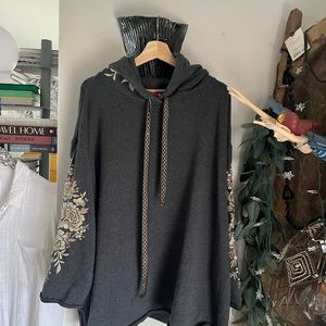 Adorable embroidered Johnny was Hoodie, Sz. 3X